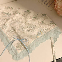 Thumbnail for Sweet Colorful Floral Lace Ribbon Bowknot Hair Band Hair Scarf - ArtGalleryZen