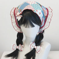 Thumbnail for Sweet Colorful Floral Lace Ribbon Bowknot Hair Band Hair Scarf - ArtGalleryZen
