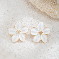 Thumbnail for Sweet Enamel Flower Earrings - ArtGalleryZen