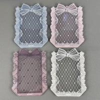 Thumbnail for Sweet Lace Bowknot Kpop Acrylic Photocard Holder - ArtGalleryZen