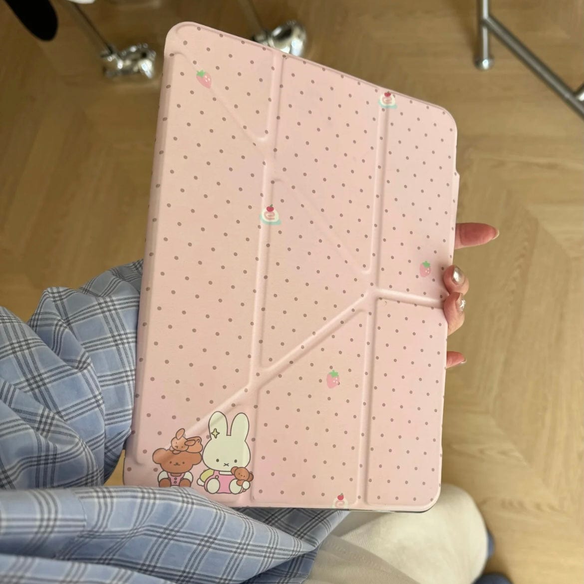 Sweet Miffy Polka Dot iPad Case - ArtGalleryZen