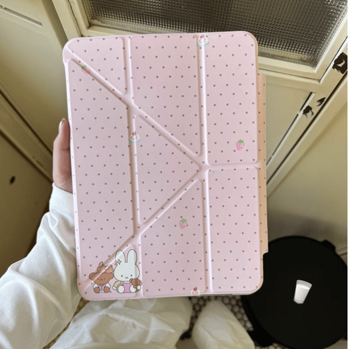 Sweet Miffy Polka Dot iPad Case - ArtGalleryZen