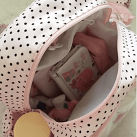Thumbnail for Sweet Polka Dots Angel Kpop Fan Display Backpack - ArtGalleryZen