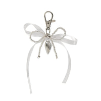 Thumbnail for Sweet Ribbon Bowknot Heart Charm Seed Beaded Keychain Set - ArtGalleryZen