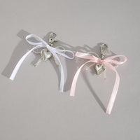 Thumbnail for Sweet Ribbon Bowknot Heart Charm Seed Beaded Keychain Set - ArtGalleryZen