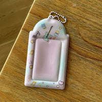 Thumbnail for Sweet Strawberry Cake Pudding Kpop Keychain Photocard Holder - ArtGalleryZen