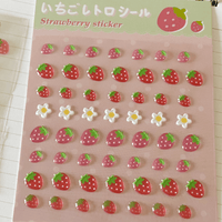 Thumbnail for Sweet Strawberry Crystal 3D DIY Decoration Stickers - ArtGalleryZen
