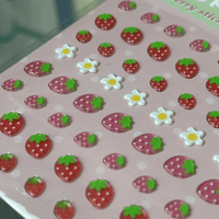 Thumbnail for Sweet Strawberry Crystal 3D DIY Decoration Stickers - ArtGalleryZen