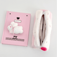 Thumbnail for Sweet Strawberry Roll Cake Plush Pencil Case - ArtGalleryZen