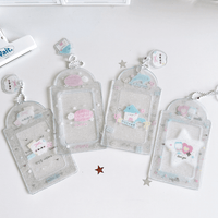 Thumbnail for Sweet Transparent Glitter Kpop Keychain Photocard Holder - ArtGalleryZen