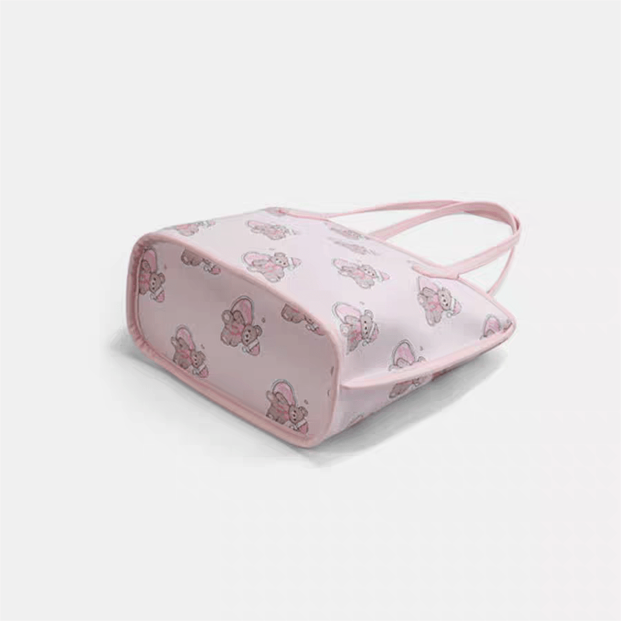 Teddy Bear PU Leather Bag - ArtGalleryZen