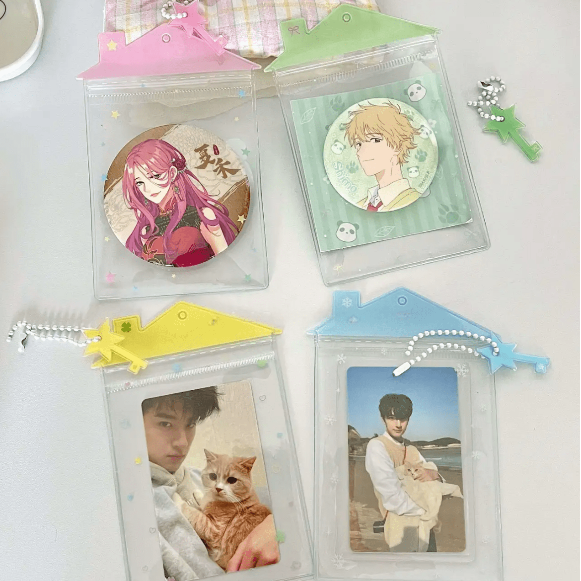 Tiny House Candy Bag Kpop Keychain Photocard Holder - ArtGalleryZen