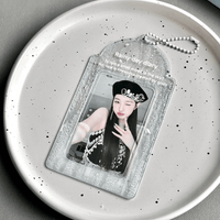 Thumbnail for Transparent Lucky Clover Winter Snow Kpop Keychain Photocard Holder - ArtGalleryZen