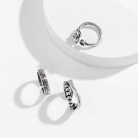 Thumbnail for Trendy 3 Pieces Silver Plated Teddy Ring Set - ArtGalleryZen