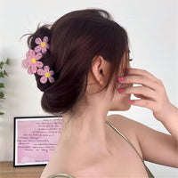 Thumbnail for Trendy Colorful Hand-drawn Painting Flower Hair Clip - ArtGalleryZen