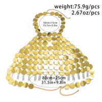 Thumbnail for Trendy Colorful Lingerie Halter Top Backless Glitter Tassel Sequins Bra - ArtGalleryZen