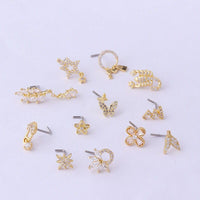 Thumbnail for Trendy CZ Inlaid Surgical Steel Nose Piercing Nose Stud - ArtGalleryZen