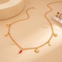 Thumbnail for Trendy Enamel Chili Sun Moon Heart Charm Waist Chain - ArtGalleryZen