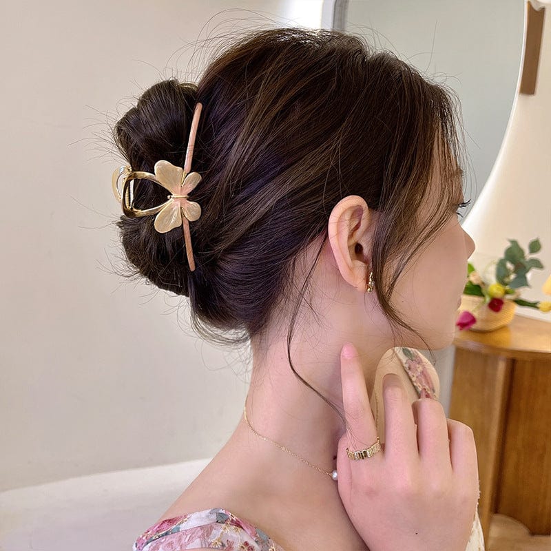 Trendy Enamel Colorful Butterfly Claw Clip Hair Clip - ArtGalleryZen