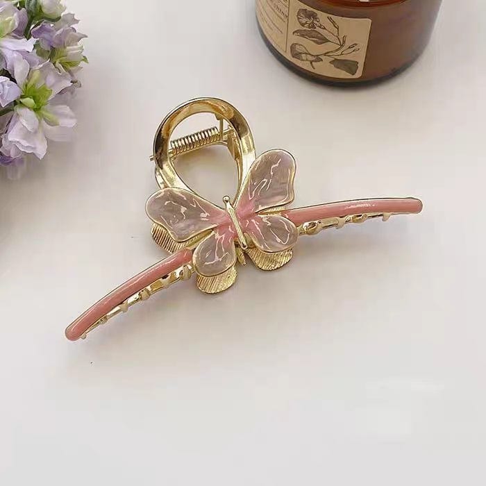 Trendy Enamel Colorful Butterfly Claw Clip Hair Clip - ArtGalleryZen