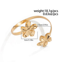 Thumbnail for Trendy Glossy Flower Arm Cuff - ArtGalleryZen