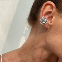 Thumbnail for Trendy Gold Silver Plated Sun Ear Cuff Earring - ArtGalleryZen