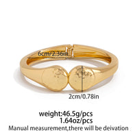 Thumbnail for Trendy Gold Silver Tone Water Ripple Bangle Bracelet Set - ArtGalleryZen