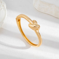 Thumbnail for Trendy Gold Silver Tone Water Ripple Bangle Bracelet Set - ArtGalleryZen