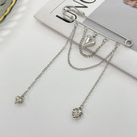 Thumbnail for Trendy Heart Tassel Chain Trouser Pin - ArtGalleryZen