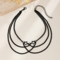 Thumbnail for Trendy Hollow Star Layering Curb Arm Chain - ArtGalleryZen