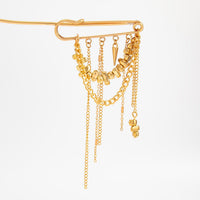 Thumbnail for Trendy Irregular Beaded Tassel Pin Brooch - ArtGalleryZen