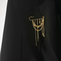 Thumbnail for Trendy Irregular Beaded Tassel Pin Brooch - ArtGalleryZen