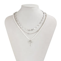 Thumbnail for Trendy Layered Bowknot Charm Star Pearl Chain Necklace Set - ArtGalleryZen
