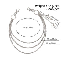 Thumbnail for Trendy Layered Hollow Star Pendant Trouser Chain - ArtGalleryZen