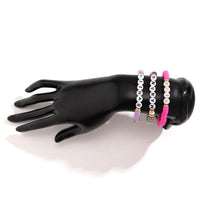 Thumbnail for Trendy Layered Polymer Clay Letter Stackable Bracelet Set - ArtGalleryZen
