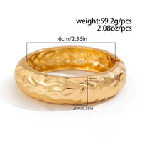 Thumbnail for Trendy Metallic Textured Bangle Bracelet - ArtGalleryZen
