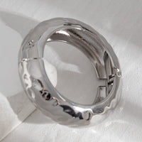 Thumbnail for Trendy Metallic Textured Bangle Bracelet - ArtGalleryZen
