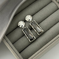 Thumbnail for Trendy Rhinestone Dangle Earrings - ArtGalleryZen