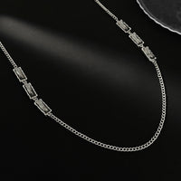 Thumbnail for Trendy Rhinestone Long Chain Necklace - ArtGalleryZen