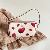 Thumbnail for Trendy Strawberry Leather Shoulder Bag - ArtGalleryZen