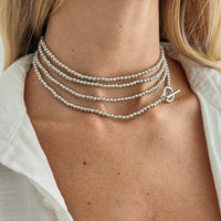 Thumbnail for Trendy Waterdrop Pendant Beaded Long Chain Necklace - ArtGalleryZen