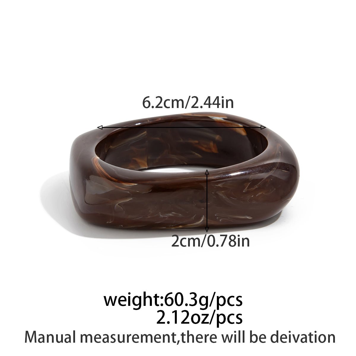 Vintage Chunky Gold Foil Resin Bangle Bracelet Set - ArtGalleryZen