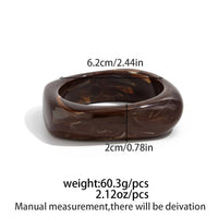 Thumbnail for Vintage Chunky Gold Foil Resin Bangle Bracelet Set - ArtGalleryZen