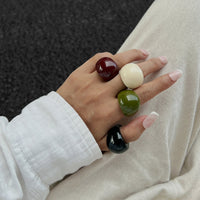 Thumbnail for Vintage Chunky Resin Ring - ArtGalleryZen