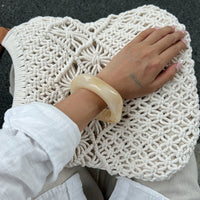 Thumbnail for Vintage Square Resin Bangle Bracelet - ArtGalleryZen