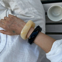 Thumbnail for Vintage Square Resin Bangle Bracelet - ArtGalleryZen