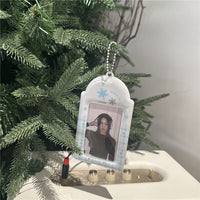 Thumbnail for Winter Snowflake Kpop Keychain Photocard Holder - ArtGalleryZen