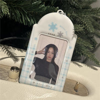 Thumbnail for Winter Snowflake Kpop Keychain Photocard Holder - ArtGalleryZen