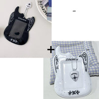 Thumbnail for Y2K Guitar Shaped TXT Kpop Keychain Photocard Holder - ArtGalleryZen
