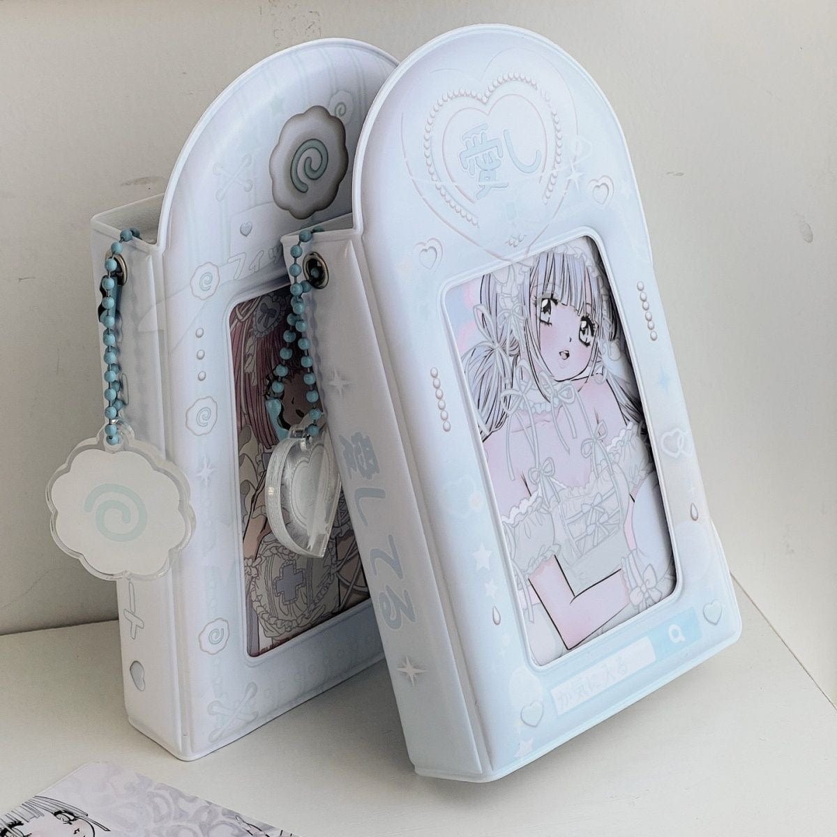 Y2K Heart Narutomaki Kpop 3 Inch Mini Photocard Album - ArtGalleryZen